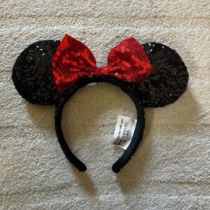 Sequined Minnie Mouse Ear Headband